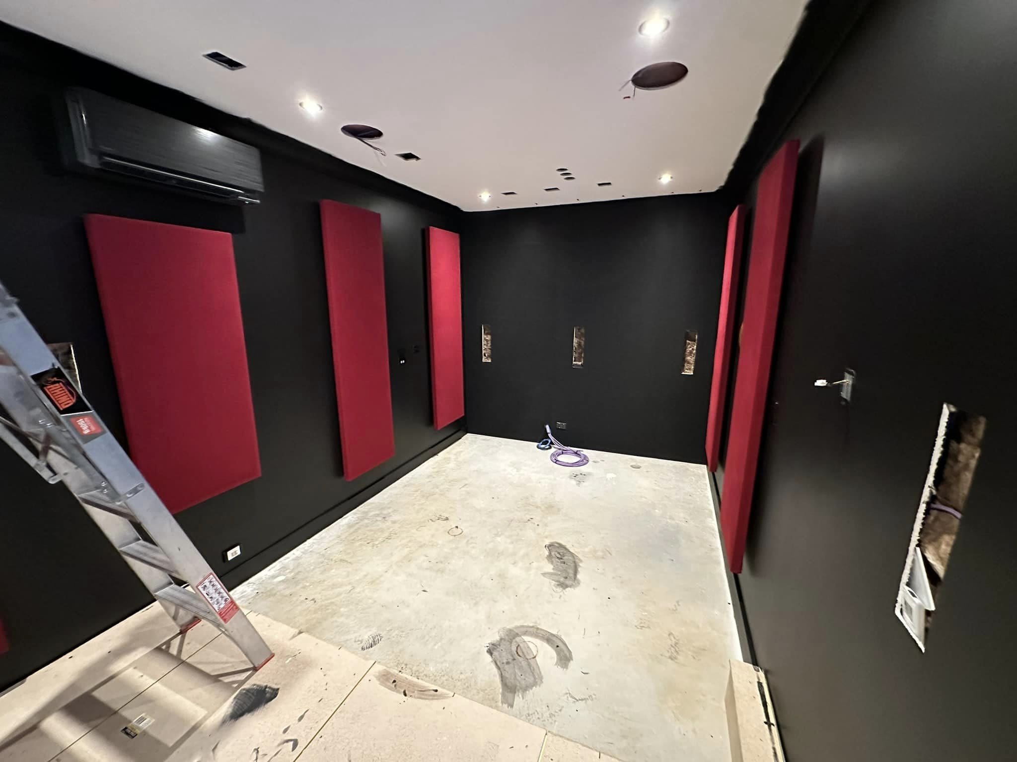 Garage Transformation to Cinema Room