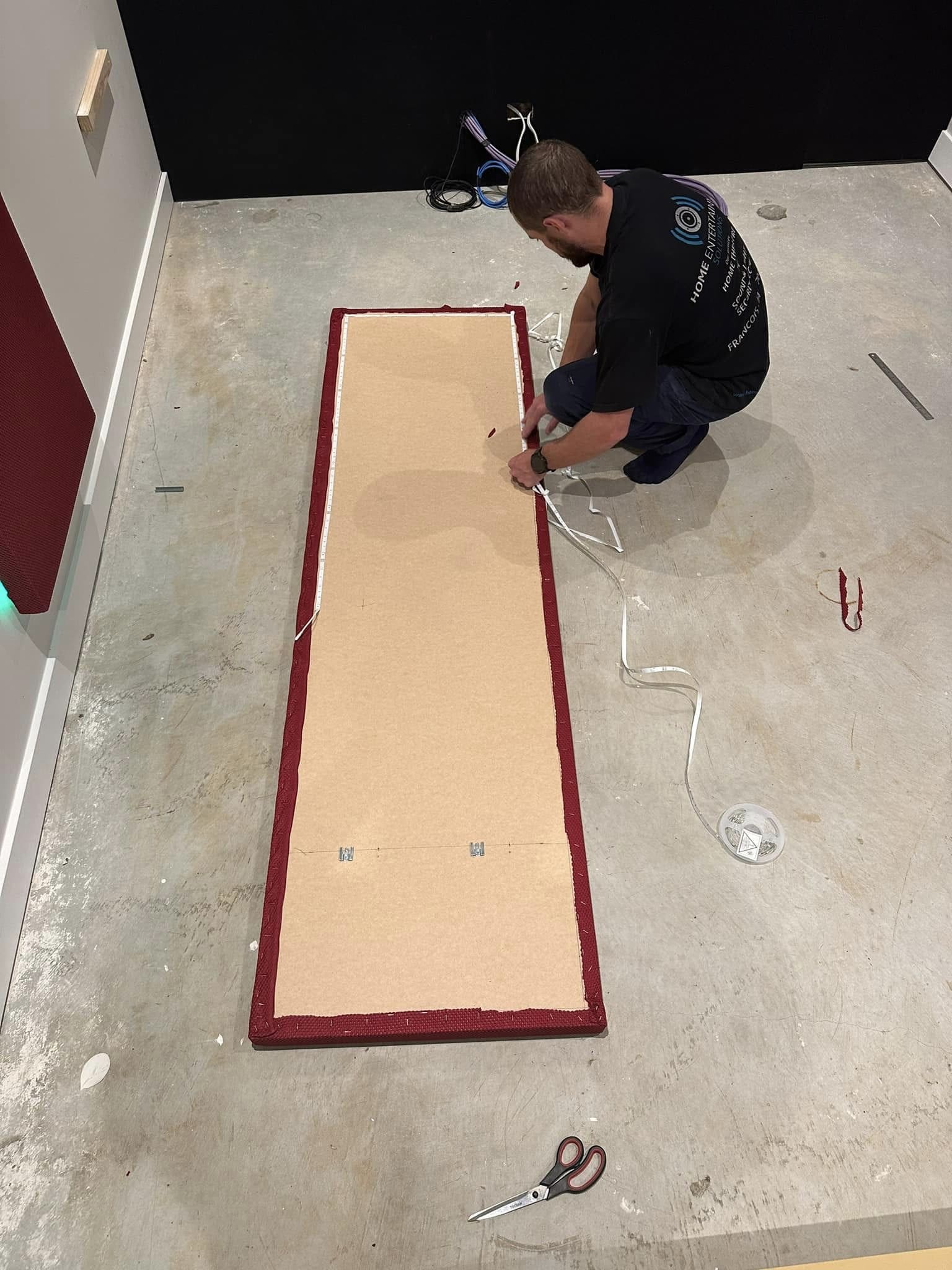 Garage Transformation to Cinema Room