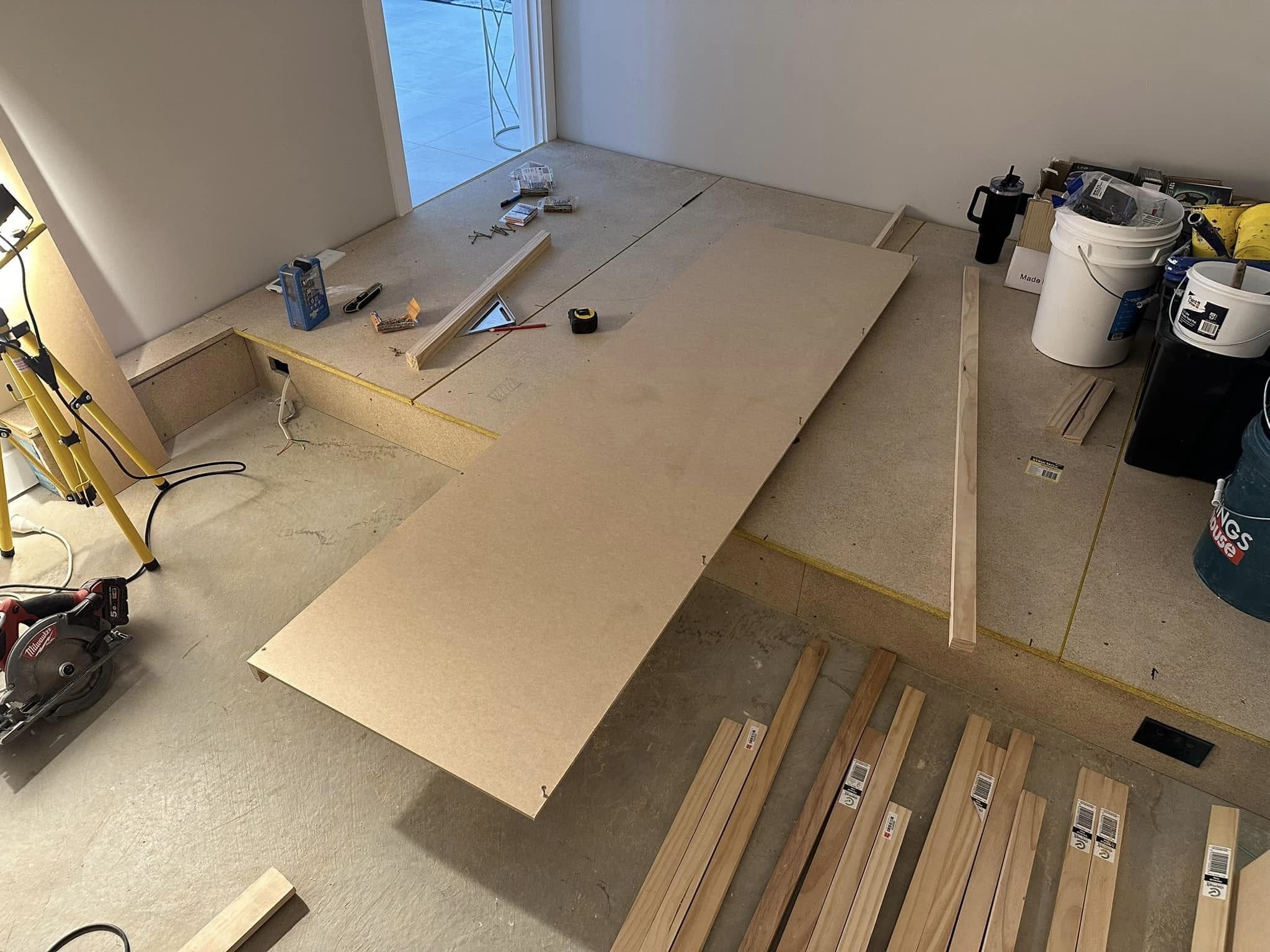 Garage Transformation to Cinema Room