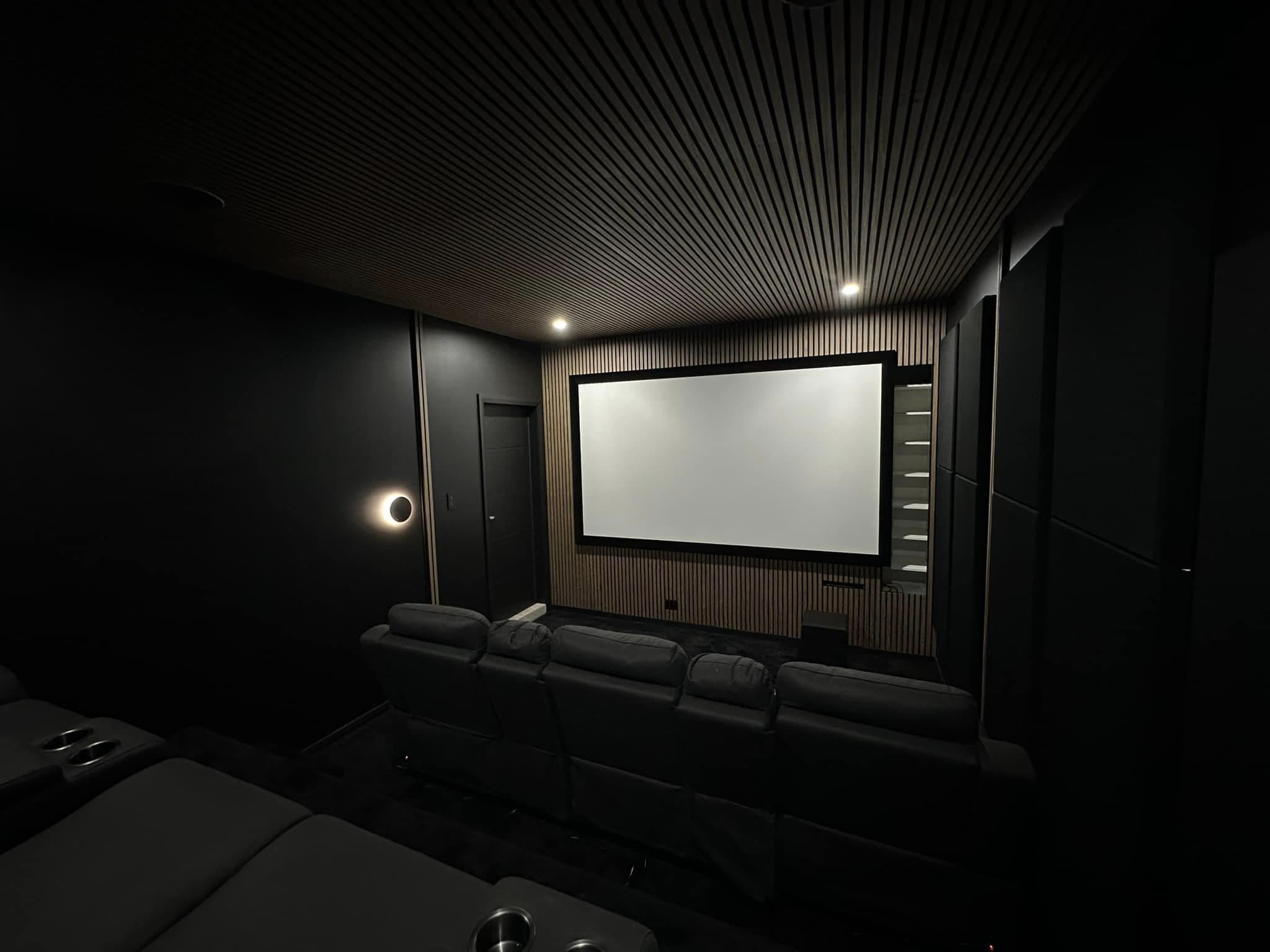 Single Garage to Cinema Room Transformation
