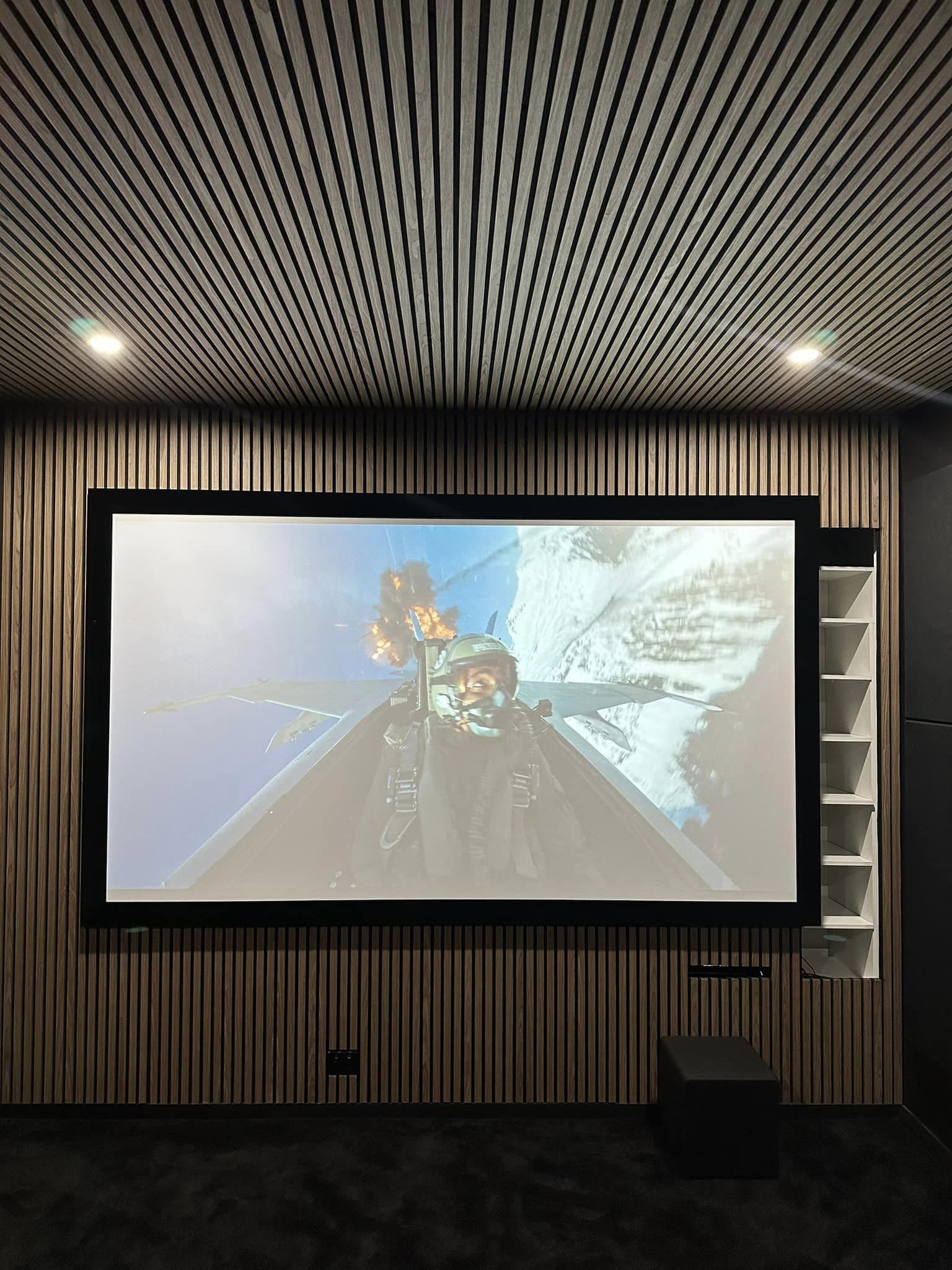 Single Garage to Cinema Room Transformation